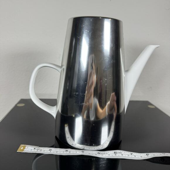 VTG Melitta Germany Porcelain Coffee Pot with Stainless Thermal Insulated Jug - Picture 16 of 16